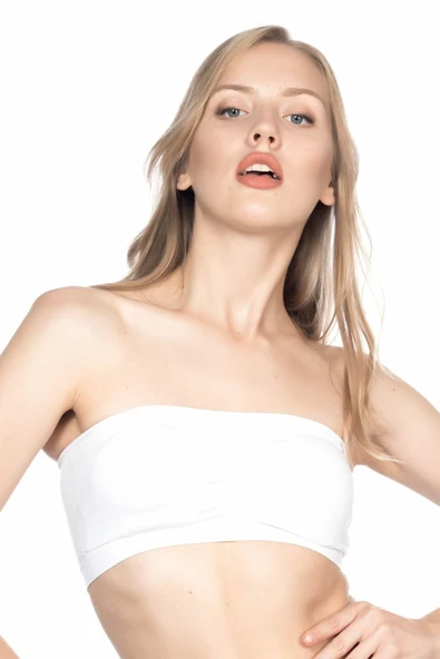 BEYAZ MI Emay 4022 Pedli Straplez Korse ürün görseli