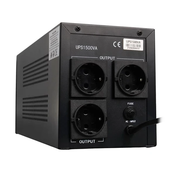 Andespower UPS1500VA 1500VA 12V9ahx2 UPS Kesintisiz Güç Kaynağı Line - İnteraktif - Resim 2