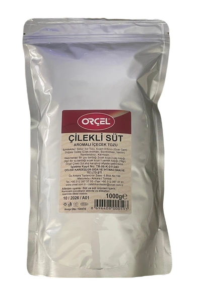 ORÇEL Çilekli Süt Aromalı İçecek Tozu Oralet 1kg.