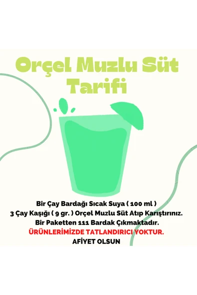 ORÇEL Salep + Nane Limon + Muzlu Süt + Karadut 4x1 Kg - 3
