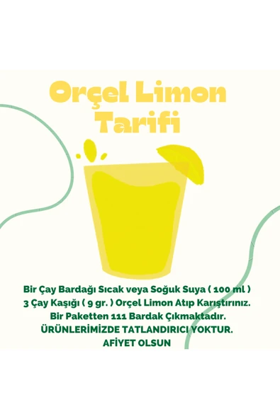 ORÇEL 2kg Portakal 2kg Kivi 2kg Limon Aromalı Içecek Tozu Oralet Sıcak Soğuk 6 Kg. Kafe Seti - 3