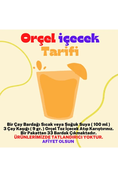 ORÇEL Karadut +Elma +Kivi +Limon +Portakal + Kuşburnu Toz içecek Seti Oralet Karışık Paket 6x300gr. - 2