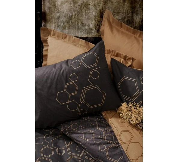 Cotton Box Dark Çift Kişilik Nevresim Takımı Dawn Bakır - Resim 2