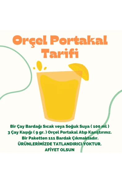 ORÇEL 2kg Portakal 2kg Kivi 2kg Limon Aromalı Içecek Tozu Oralet Sıcak Soğuk 6 Kg. Kafe Seti - 4