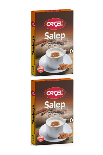 ORÇEL Salep (sahlep 10 Fincan Tek Içimlik Tarçınlı) 2 X 200gr. - 1