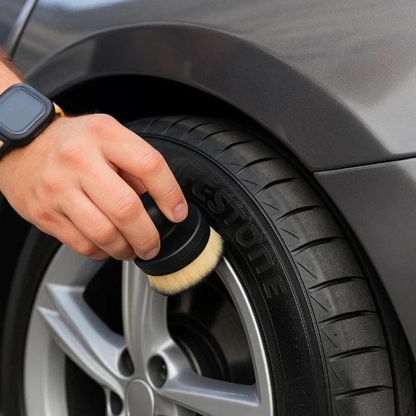 Siyah Plastik Lastik Parlatma Fırçası ürün görseli