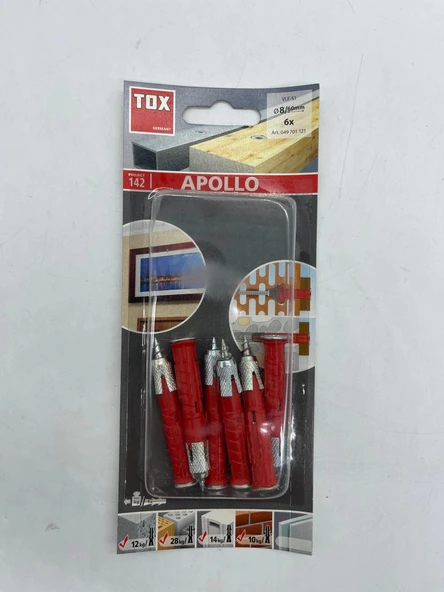 Tox Apollo Çok Amaçlı Vidalı Dübel 8X60 Mm ürün görseli 1