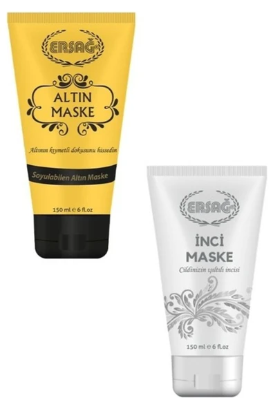 Ersağ Ersağ Altın Maske 150 ml & İnci Maske İkisi Bir Arada ürün görseli