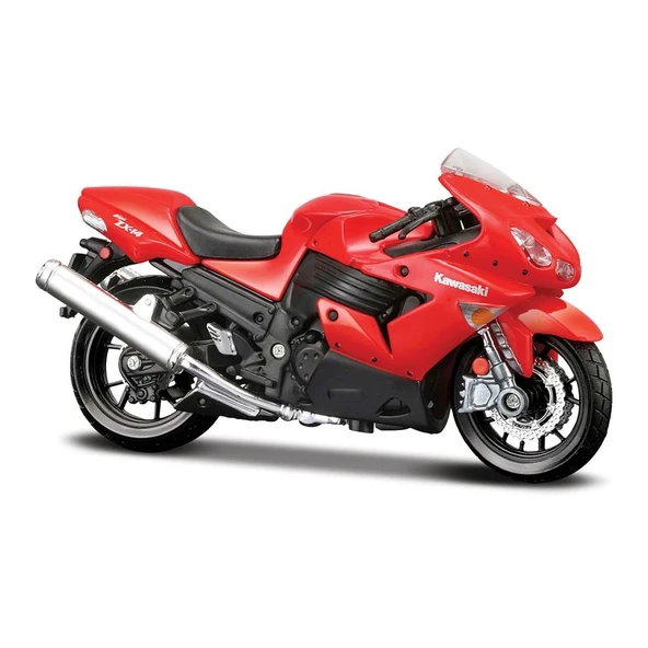 Maisto 1:18 Kawasaki Ninja ZX-14R Model Motor - Kırmızı 39025-02 - Resim 3