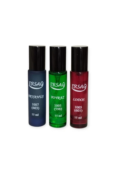 Ersağ POYRAZ +LODOS +OKYANUS 15 ML PARFÜM SETİ - 1