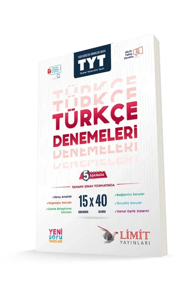 Limit Yayınları Limit Yks Tyt Türkçe 15x40 Denemeleri ürün görseli 1