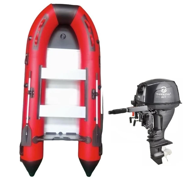 Tomking TK15 Motor Ve TK-RIB-380 Alüminyum Tabanlı Şişme Bot Seti