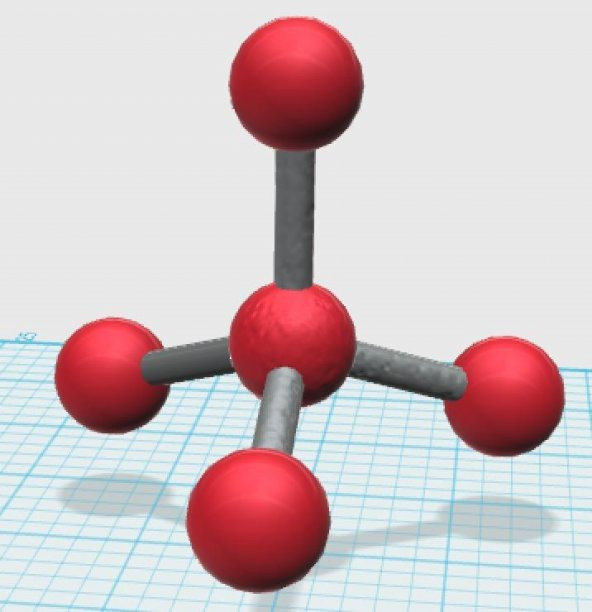 Moleküler Yapı (Tetrahedral) Plastik Aparat