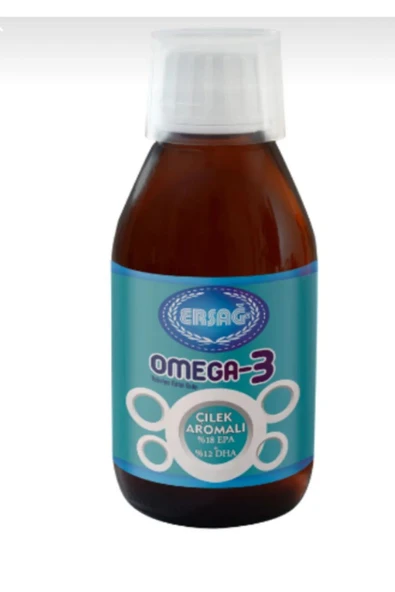 Ersağ Çilek Aromalı Omega-3 Sıvı