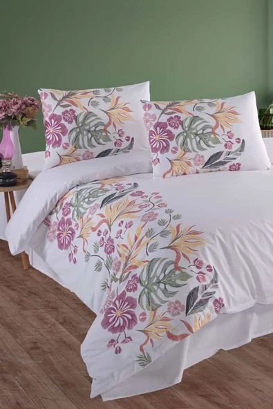 Petalia %100 Pamuk Çift Kişilik Nevresim Takımı - Resim 2