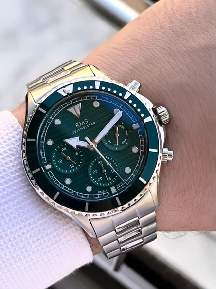 Rms Romanson 2 Yıl Garantili Çelik Kordon Çelik Kasa 5 Atm Suya Dayanıklı Erkek Kol Saati AG1503.02 - Resim 3