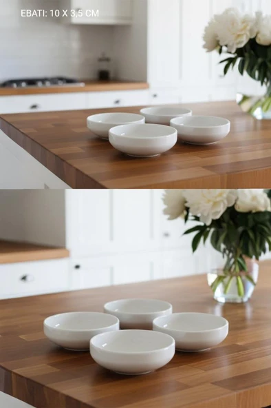 Atbyhome by Bambum Duru 37 Parça Porselen Kahvaltı Takımı Kahvaltı Seti Kahvaltılık- Sunum Seti - Resim 6