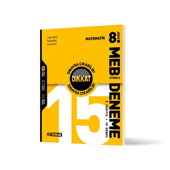 Hız Yayınları Hız 8. Sınıf 15 Li Matematik Deneme Yeni
