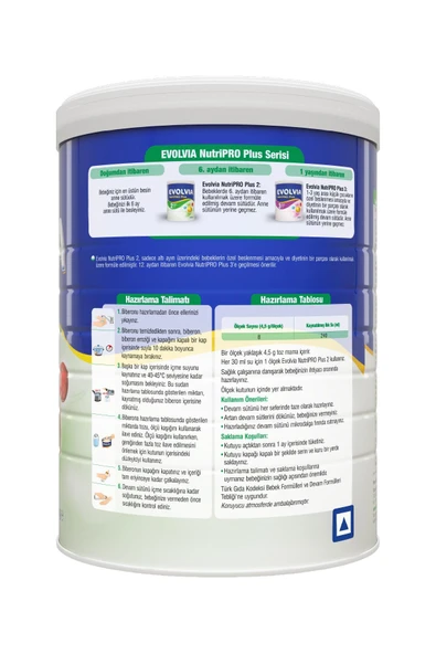 Evolvia NutriPRO Plus 2 Devam Sütü 1000 gr x 2 Adet - 5