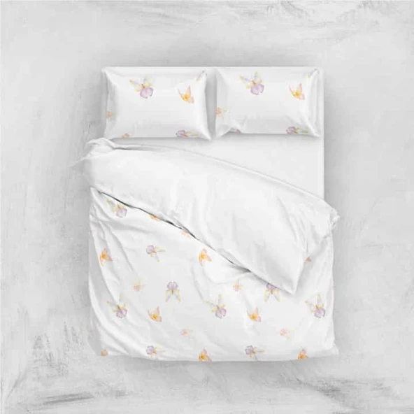 Flutter %100 Pamuk Çift Kişilik Nevresim Takımı - Resim 2