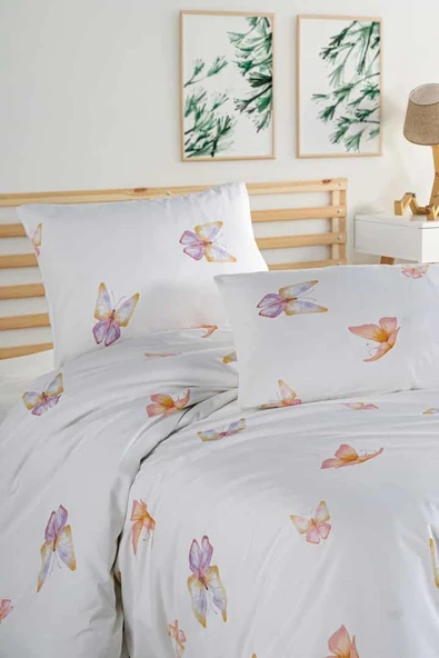 Flutter %100 Pamuk Çift Kişilik Nevresim Takımı - Resim 4