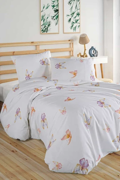 Flutter %100 Pamuk Çift Kişilik Nevresim Takımı - Resim 3