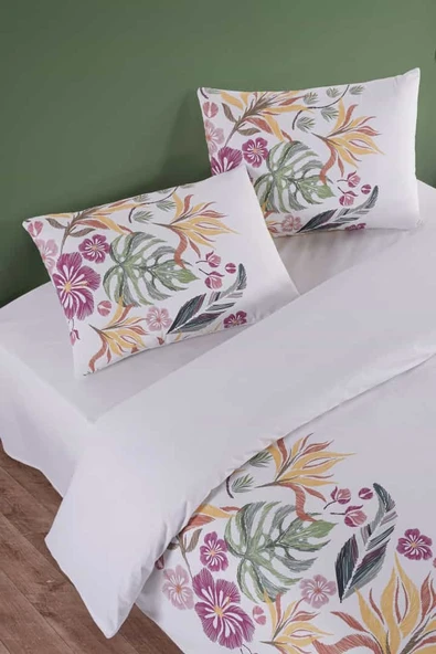 Petalia %100 Pamuk Çift Kişilik Nevresim Takımı - Resim 3