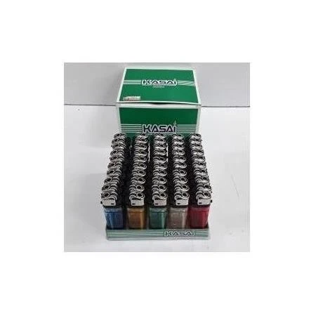 KASAİ Taşlı Büyük 50 Adet Doldur Kullan Tipi Çakmak - Resim 2