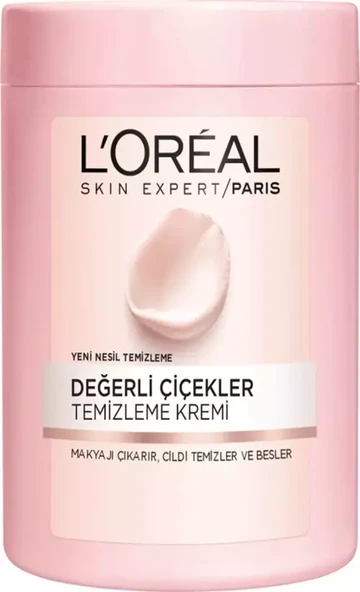 Loreal Paris Değerli Çiçekler Kuru ve Hassas Ciltler İçin Temizleme Kremi 200 ml