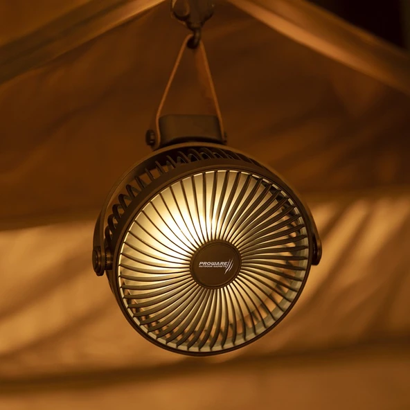 Proware Aydınlatmalı Taşınabilir Fan - Resim 5