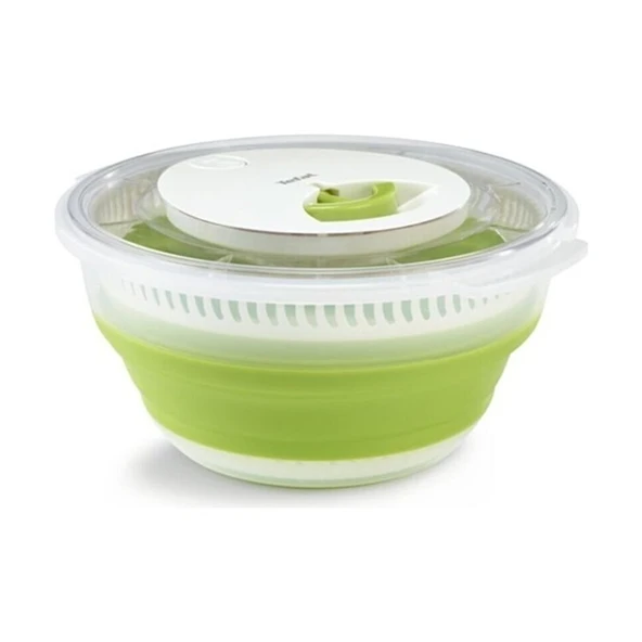 Tefal Katlanabilir Salata Kurutucu - Dayanıklı Plastik, 4 L, Kaymaz Taban, Sızdırmaz Tasarım, Çok Amaçlı Kullanım ürün görseli