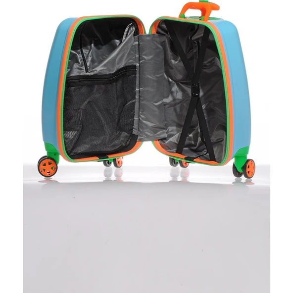 Mybag Mybag84973 Mavi Erkek Çocuk Kabin Boy Valiz - Resim 5