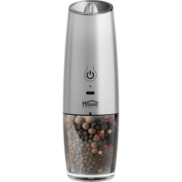 House Pratik HP72 Şarjlı Tuz ve Baharat Öğütücü Inox ürün görseli