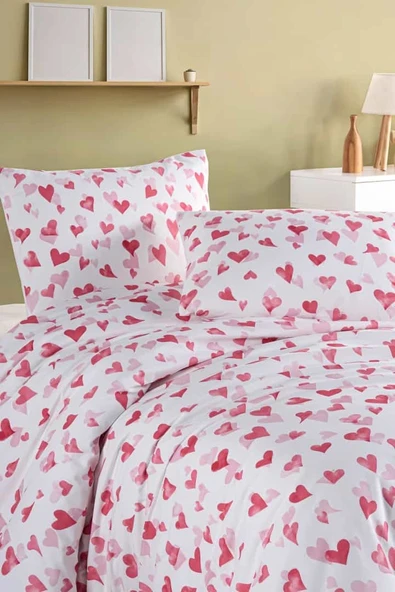 Love %100 Pamuk Çift Kişilik Nevresim Seti - Resim 3