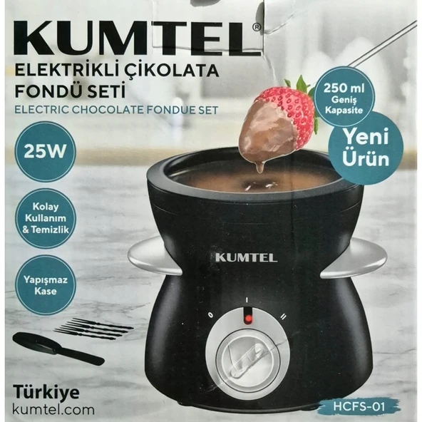 Kumtel Hcfs-01 Elektrikli Çikolata Fondü Seti - Resim 4
