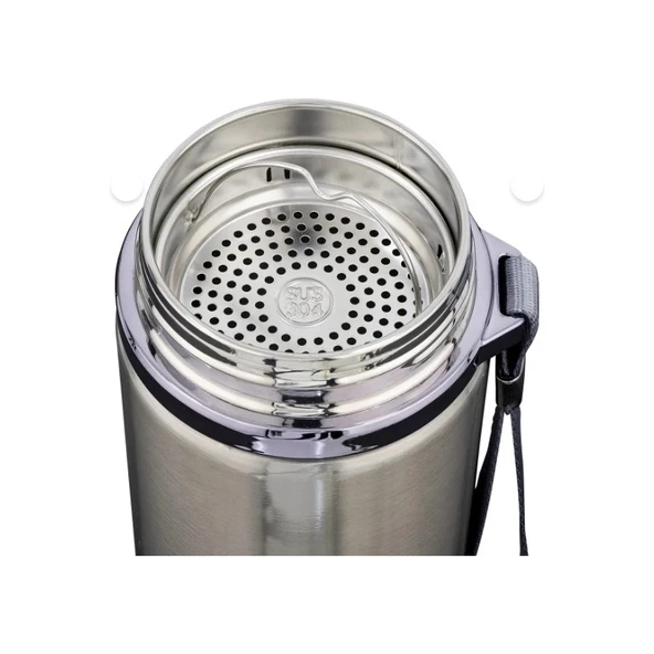 North Pacific Paslanmaz Çelik Vakum Kapaklı Termos - 900 ml - Resim 2