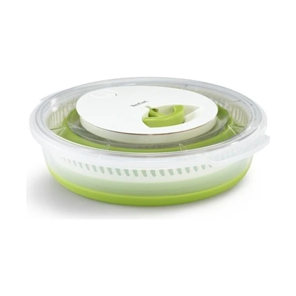 Tefal Katlanabilir Salata Kurutucu - Dayanıklı Plastik, 4 L, Kaymaz Taban, Sızdırmaz Tasarım, Çok Amaçlı Kullanım - Resim 2