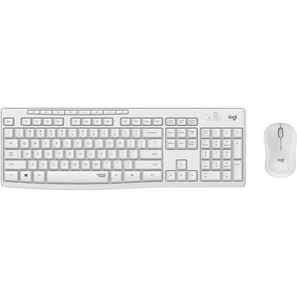 LOGITECH MK295 Q TR SESSİZ KABLOSUZ KLAVYE MOUSE SET BEYAZ 920-010089 - 2