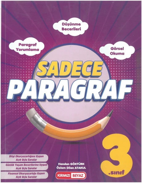 Kırmızı Beyaz Yayınları 3.Sınıf Sadece Paragraf ürün görseli