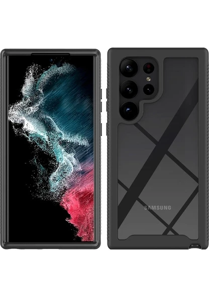 Cbtx Samsung Galaxy S23 Ultra Pc + Tpu Hibrit Kapak Tam Koruma Pet Ekran Koruyucu Telefon Kılıfı - 2