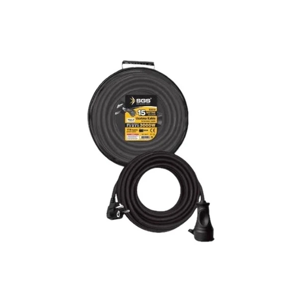 Sgs Uzatma Kablosu 15 Metre 3X1MM SGS2191 - Resim 3