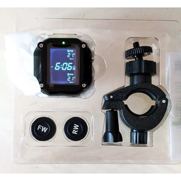 Motoware Motosiklet Bisiklet Lastik Basınç Göstergesi - Resim 4