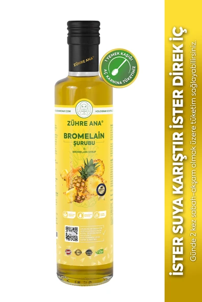 ZÜHRE ANA BROMELAİN ŞURUBU 250 ML - Resim 3