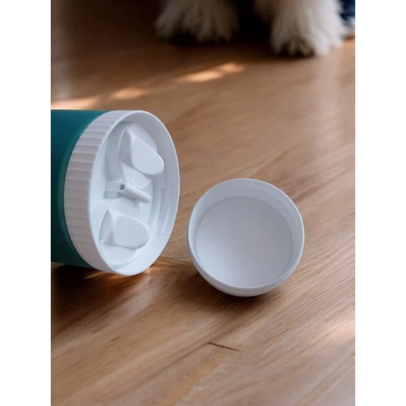 Froggo Evcil Hayvan Fonksiyonlu Mama/Su Seyahat Kabı - Resim 3