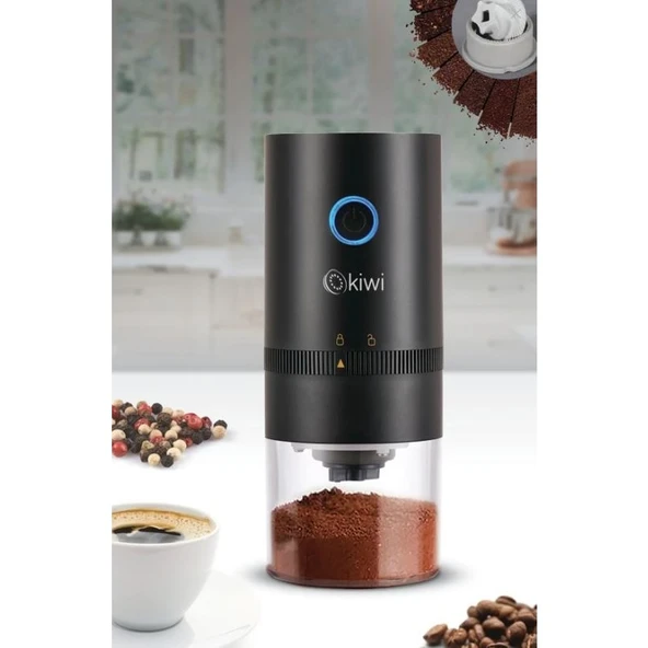Kiwi Şarjlı Seramik Bıçaklı Kahve ve Baharat Öğütücü ürün görseli