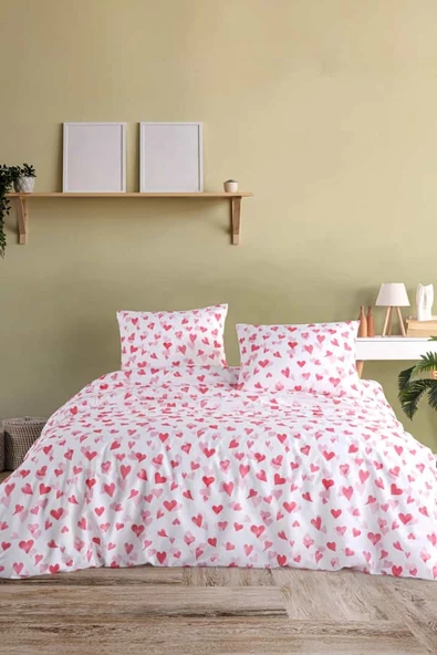 Love %100 Pamuk Çift Kişilik Nevresim Seti ürün görseli