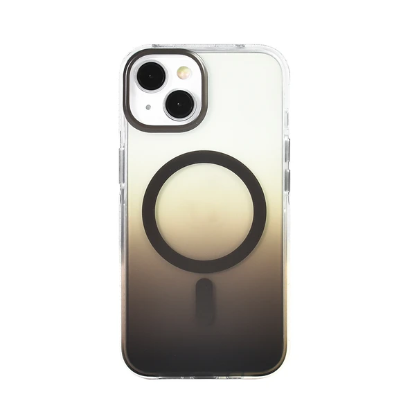 iPhone 14 / İphone 13 Kılıf M-safe Şarj Özellikli Transparan Renk Geçişli Toros Kılıf - Resim 9