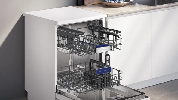 SİEMENS SN25EW63KT iQ500 Solo Bulaşık Makinesi 60 cm Beyaz - Resim 4