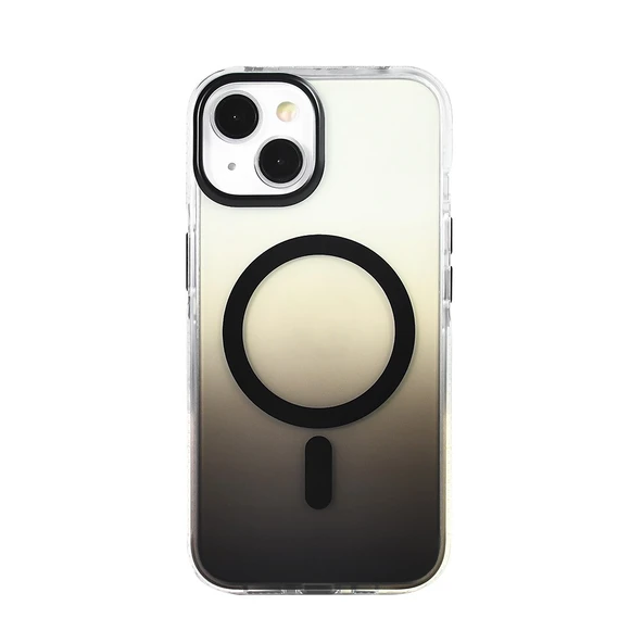 iPhone 14 / İphone 13 Kılıf M-safe Şarj Özellikli Transparan Renk Geçişli Toros Kılıf ürün görseli 1