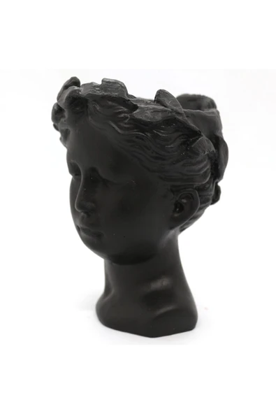 El Yapımı Antik Helen Biblo Saksı Küçük 15 Cm - 3